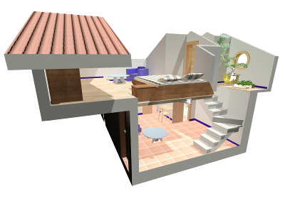 Infografía vivienda 3D Infografía vivienda 3D